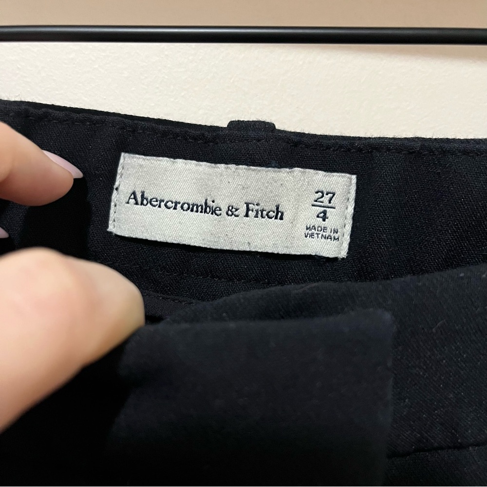 Abercrombie & Fitch Sloane Tailored Trouser Pants Black Size 27 / 4 - Picture 6 of 6
